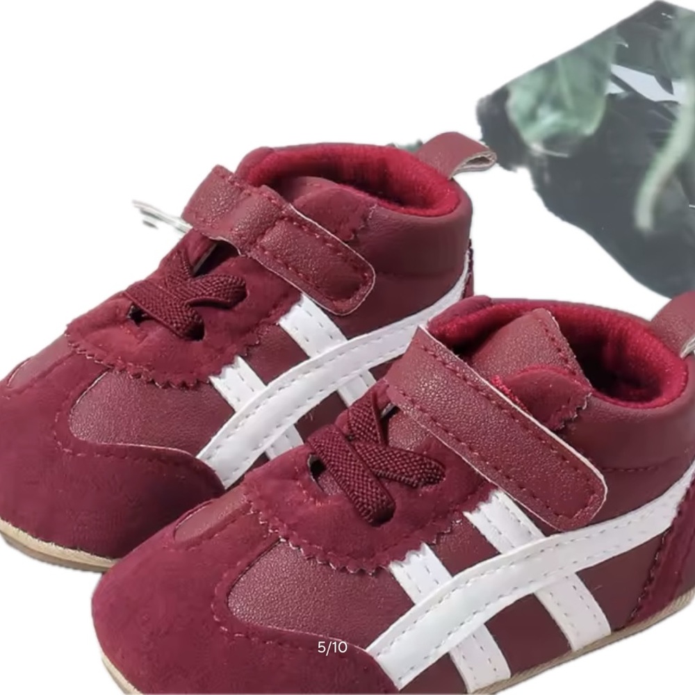 New Red and White Baby “athletic shoe”
